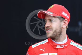 World © Octane Photographic Ltd. Formula 1 – Australian GP FIA Driver photo call. Scuderia Ferrari SF90 – Sebastian Vettel. Thursday 14th Melbourne, Australia. Thursday 14th March 2019.