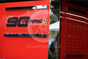 World © Octane Photographic Ltd. Formula 1 – Australian GP Paddock. Scuderia Ferrari SF90 . Friday 15th Melbourne, Australia. Friday 15th March 2019.