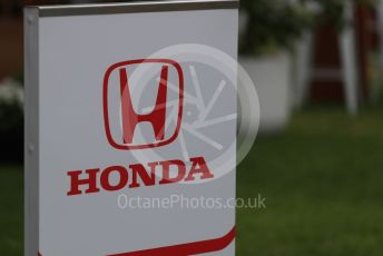 World © Octane Photographic Ltd. Formula 1 – Australian GP Paddock. Friday 15th Melbourne, Australia. Honda logo. Friday 15th March 2019.