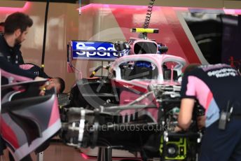 World © Octane Photographic Ltd. Formula 1 – Australian GP Pitlane. SportPesa Racing Point RP19 – Lance Stroll. Friday 15th Melbourne, Australia. Friday 15th March 2019.