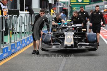 World © Octane Photographic Ltd. Formula 1 – Australian GP Pitlane. Rich Energy Haas F1 Team VF19 – Kevin Magnussen. Friday 15th Melbourne, Australia. Friday 15th March 2019.