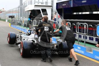 World © Octane Photographic Ltd. Formula 1 – Australian GP Pitlane. Rich Energy Haas F1 Team VF19 – Kevin Magnussen. Friday 15th Melbourne, Australia. Friday 15th March 2019.