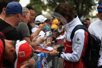 World © Octane Photographic Ltd. Formula 1 – Australian GP Melbourne Walk. Alfa Romeo Racing C38 – Antonio Giovinazzi. Friday 15th Melbourne, Australia. Friday 15th March 2019.