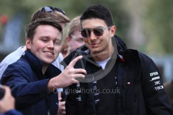 World © Octane Photographic Ltd. Formula 1 – Australian GP Melbourne Walk. Mercedes AMG Petronas Motorsport reserve driver - Esteban Ocon. Friday 15th Melbourne, Australia. Friday 15th March 2019.