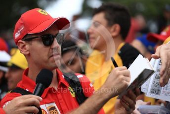 World © Octane Photographic Ltd. Formula 1 – Australian GP Melbourne Walk. Scuderia Ferrari SF90 – Sebastian Vettel. Friday 15th Melbourne, Australia. Friday 15th March 2019.