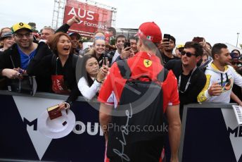 World © Octane Photographic Ltd. Formula 1 – Australian GP Melbourne Walk. Scuderia Ferrari SF90 – Sebastian Vettel. Friday 15th Melbourne, Australia. Friday 15th March 2019.