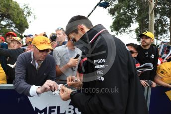 World © Octane Photographic Ltd. Formula 1 – Australian GP Melbourne Walk. Mercedes AMG Petronas Motorsport reserve driver - Esteban Ocon. Friday 15th Melbourne, Australia. Friday 15th March 2019.