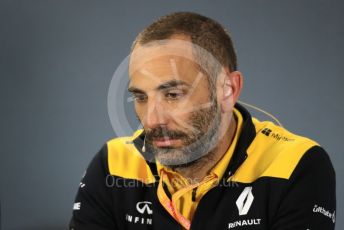 World © Octane Photographic Ltd. Formula 1 - Australian GP – Friday FIA Team Press Conference. Cyril Abiteboul - Managing Director of Renault Sport Racing Formula 1 Team. Albert Park, Melbourne, Australia. Friday 15th March 2019