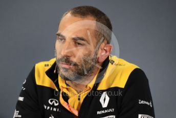 World © Octane Photographic Ltd. Formula 1 - Australian GP – Friday FIA Team Press Conference. Cyril Abiteboul - Managing Director of Renault Sport Racing Formula 1 Team. Albert Park, Melbourne, Australia. Friday 15th March 2019