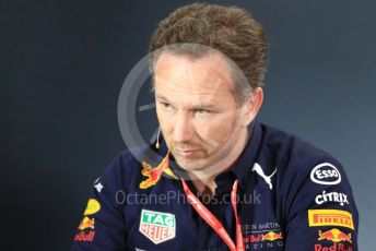 World © Octane Photographic Ltd. Formula 1 - Australian GP – Friday FIA Team Press Conference. Christian Horner - Team Principal of Red Bull Racing. Albert Park, Melbourne, Australia. Friday 15th March 2019