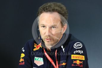 World © Octane Photographic Ltd. Formula 1 - Australian GP – Friday FIA Team Press Conference. Christian Horner - Team Principal of Red Bull Racing. Albert Park, Melbourne, Australia. Friday 15th March 2019