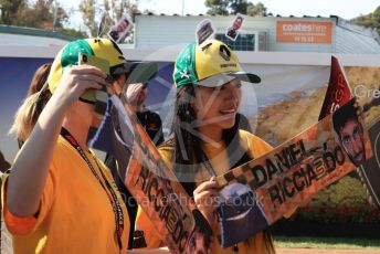 World © Octane Photographic Ltd. Formula 1 – Australian GP Paddock. Daniel Ricciardo fans. Saturday 16th Melbourne, Australia. Saturday 16th March 2019.
