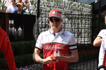 World © Octane Photographic Ltd. Formula 1 – Australian GP Paddock. Alfa Romeo Racing C38 – Kimi Raikkonen. Saturday 16th Melbourne, Australia. Saturday 16th March 2019.