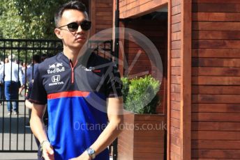 World © Octane Photographic Ltd. Formula 1 – Australian GP Paddock. Scuderia Toro Rosso STR14 – Alexander Albon. Saturday 16th Melbourne, Australia. Saturday 16th March 2019.