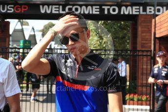 World © Octane Photographic Ltd. Formula 1 – Australian GP Paddock. Scuderia Toro Rosso STR14 – Alexander Albon. Saturday 16th Melbourne, Australia. Saturday 16th March 2019.