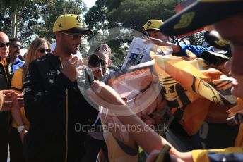 World © Octane Photographic Ltd. Formula 1 – Australian GP Paddock. Renault Sport F1 Team RS19 – Daniel Ricciardo. Saturday 16th Melbourne, Australia. Saturday 16th March 2019.
