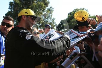 World © Octane Photographic Ltd. Formula 1 – Australian GP Paddock. Renault Sport F1 Team RS19 – Daniel Ricciardo. Saturday 16th Melbourne, Australia. Saturday 16th March 2019.