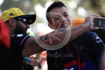 World © Octane Photographic Ltd. Formula 1 – Australian GP Melbourne Walk. Scuderia Toro Rosso STR14 – Alexander Albon. Melbourne, Australia. Sunday 17th March 2019.