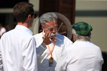 World © Octane Photographic Ltd. Formula 1 - Australian GP - Paddock. Chase Carey - Chief Executive Officer of the Formula One Group and Sir Jackie Stewart. Albert Park, Melbourne, Australia. Sunday 17th March 2019
