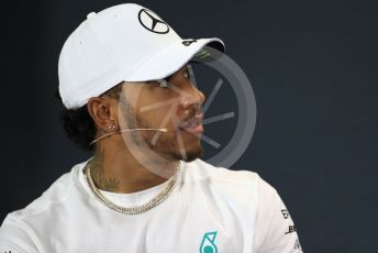 World © Octane Photographic Ltd. Formula 1 - Australian GP Thursday FIA Driver Press Conference. Mercedes AMG Petronas Motorsport AMG F1 W10 EQ Power+ - Lewis Hamilton. Thursday 14th Melbourne, Australia. Thursday 14th March 2019