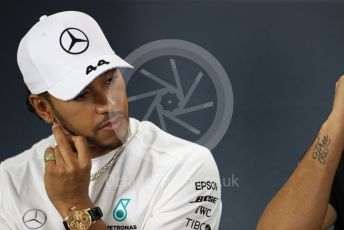 World © Octane Photographic Ltd. Formula 1 - Australian GP Thursday FIA Driver Press Conference. Mercedes AMG Petronas Motorsport AMG F1 W10 EQ Power+ - Lewis Hamilton. Thursday 14th Melbourne, Australia. Thursday 14th March 2019