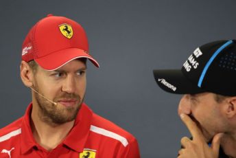 World © Octane Photographic Ltd. Formula 1 - Australian GP Thursday FIA Driver Press Conference. Scuderia Ferrari SF90 – Sebastian Vettel and ROKiT Williams Racing – Robert Kubica. Thursday 14th Melbourne, Australia. Thursday 14th March 2019