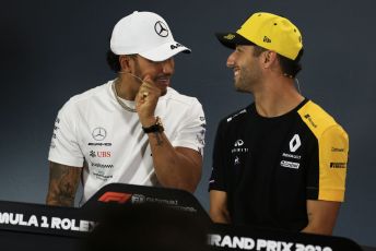 World © Octane Photographic Ltd. Formula 1 - Australian GP Thursday FIA Driver Press Conference. Mercedes AMG Petronas Motorsport AMG F1 W10 EQ Power+ - Lewis Hamilton and Renault Sport F1 Team RS19 – Daniel Ricciardo. Thursday 14th Melbourne, Australia. Thursday 14th March 2019