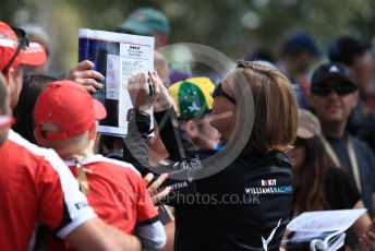 World © Octane Photographic Ltd. Formula 1 - Australian GP - Wednesday. Claire Williams - Deputy Team Principal of ROKiT Williams Racing. Albert Park, Melbourne, Australia. Thursday 14th March 2019