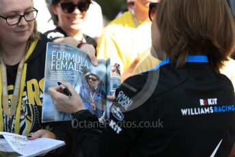 World © Octane Photographic Ltd. Formula 1 - Australian GP - Wednesday. Claire Williams - Deputy Team Principal of ROKiT Williams Racing. Albert Park, Melbourne, Australia. Thursday 14th March 2019