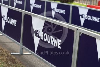 World © Octane Photographic Ltd. Formula 1 – Australian GP. Melbourne Walk Setup. Albert Park, Melbourne, Australia. Wednesday 13th March 2019.