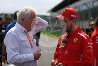 World © Octane Photographic Ltd. Formula 1 – Australian GP. Scuderia Ferrari SF90 – Sebastian Vettel and Charlie Whiting – FIA Race Director. Albert Park, Melbourne, Australia. Wednesday 13th March 2019.