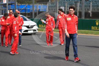 World © Octane Photographic Ltd. Formula 1 - Australian GP - Wednesday - Track Walk. Mattia Binotto – Team Principal of Scuderia Ferrari. Albert Park, Melbourne, Australia. Wednesday 13th March 2019