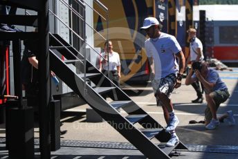 World © Octane Photographic Ltd. Formula 1 – Austrian GP - Paddock. Mercedes AMG Petronas Motorsport AMG F1 W10 EQ Power+ - Lewis Hamilton. Red Bull Ring, Spielberg, Styria, Austria. Saturday 29th June 2019.