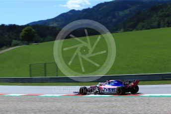 World © Octane Photographic Ltd. Formula 1 – Austrian GP - Practice 2. SportPesa Racing Point RP19 - Sergio Perez. Red Bull Ring, Spielberg, Styria, Austria. Friday 28th June 2019.