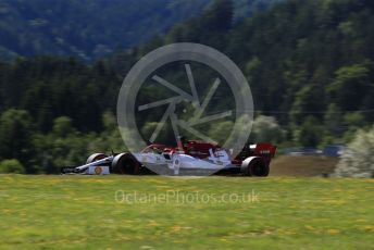 World © Octane Photographic Ltd. Formula 1 – Austrian GP - Practice 2. Alfa Romeo Racing C38 – Kimi Raikkonen. Red Bull Ring, Spielberg, Styria, Austria. Friday 28th June 2019.