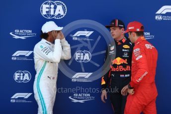 World © Octane Photographic Ltd. Formula 1 – Austrian GP - Qualifying. Scuderia Ferrari SF90 – Charles Leclerc, Mercedes AMG Petronas Motorsport AMG F1 W10 EQ Power+ - Lewis Hamilton and Aston Martin Red Bull Racing RB15 – Max Verstappen. Red Bull Ring, Spielberg, Styria, Austria. Saturday 29th June 2019.