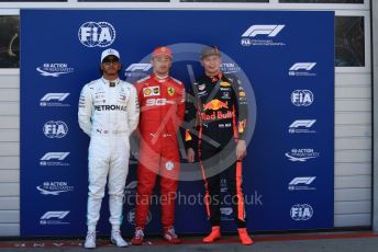 World © Octane Photographic Ltd. Formula 1 – Austrian GP - Qualifying. Scuderia Ferrari SF90 – Charles Leclerc, Mercedes AMG Petronas Motorsport AMG F1 W10 EQ Power+ - Lewis Hamilton and Aston Martin Red Bull Racing RB15 – Max Verstappen. Red Bull Ring, Spielberg, Styria, Austria. Saturday 29th June 2019.