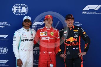 World © Octane Photographic Ltd. Formula 1 – Austrian GP - Qualifying. Scuderia Ferrari SF90 – Charles Leclerc, Mercedes AMG Petronas Motorsport AMG F1 W10 EQ Power+ - Lewis Hamilton and Aston Martin Red Bull Racing RB15 – Max Verstappen. Red Bull Ring, Spielberg, Styria, Austria. Saturday 29th June 2019.