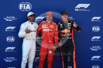 World © Octane Photographic Ltd. Formula 1 – Austrian GP - Qualifying. Scuderia Ferrari SF90 – Charles Leclerc, Mercedes AMG Petronas Motorsport AMG F1 W10 EQ Power+ - Lewis Hamilton and Aston Martin Red Bull Racing RB15 – Max Verstappen. Red Bull Ring, Spielberg, Styria, Austria. Saturday 29th June 2019.