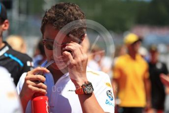 World © Octane Photographic Ltd. Formula 1 – Austrian GP - Drivers Parade. McLaren MCL34 – Lando Norris. Red Bull Ring, Spielberg, Styria, Austria. Sunday 30th June 2019