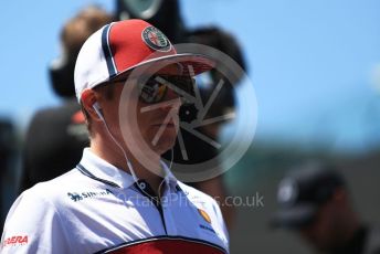 World © Octane Photographic Ltd. Formula 1 – Austrian GP - Drivers Parade. Alfa Romeo Racing C38 – Kimi Raikkonen. Red Bull Ring, Spielberg, Styria, Austria. Sunday 30th June 2019