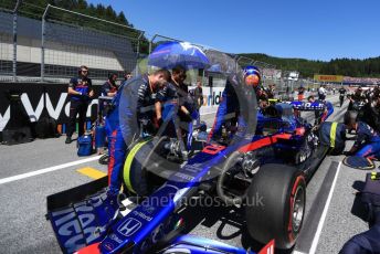 World © Octane Photographic Ltd. Formula 1 – Austrian GP - Grid. Scuderia Toro Rosso STR14 – Daniil Kvyat. Red Bull Ring, Spielberg, Styria, Austria. Sunday 30th June 2019