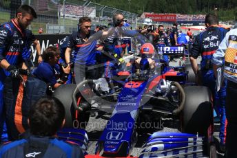 World © Octane Photographic Ltd. Formula 1 – Austrian GP - Grid. Scuderia Toro Rosso STR14 – Daniil Kvyat. Red Bull Ring, Spielberg, Styria, Austria. Sunday 30th June 2019