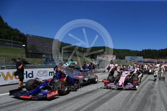 World © Octane Photographic Ltd. Formula 1 – Austrian GP - Grid. Scuderia Toro Rosso STR14 – Daniil Kvyat. Red Bull Ring, Spielberg, Styria, Austria. Sunday 30th June 2019