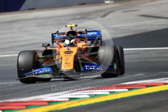 World © Octane Photographic Ltd. Formula 1 – Austrian GP - Practice 1. McLaren MCL34 – Lando Norris. Red Bull Ring, Spielberg, Styria, Austria. Friday 28th June 2019.