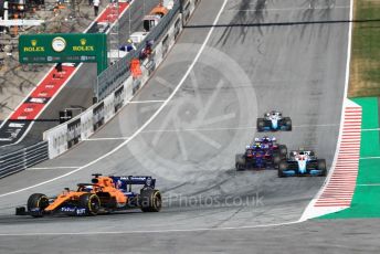 World © Octane Photographic Ltd. Formula 1 – Austrian GP - Race. McLaren MCL34 – Lando Norris. Red Bull Ring, Spielberg, Styria, Austria. Sunday 30th June 2019
