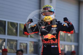 World © Octane Photographic Ltd. Formula 1 – Austrian GP - Podium. Aston Martin Red Bull Racing RB15 – Max Verstappen. Red Bull Ring, Spielberg, Styria, Austria. Sunday 30th June 2019