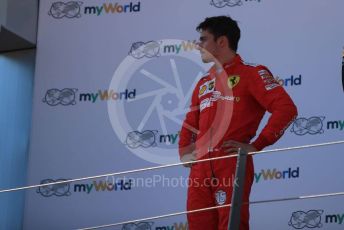 World © Octane Photographic Ltd. Formula 1 – Austrian GP - Podium. Scuderia Ferrari SF90 – Charles Leclerc. Red Bull Ring, Spielberg, Styria, Austria. Sunday 30th June 2019