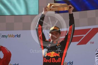 World © Octane Photographic Ltd. Formula 1 – Austrian GP - Podium. Aston Martin Red Bull Racing RB15 – Max Verstappen. Red Bull Ring, Spielberg, Styria, Austria. Sunday 30th June 2019