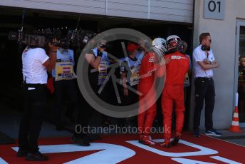 World © Octane Photographic Ltd. Formula 1 – Austrian GP - Podium. Scuderia Ferrari SF90 – Charles Leclerc and Sebastian Vettel. Red Bull Ring, Spielberg, Styria, Austria. Sunday 30th June 2019
